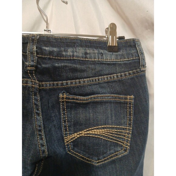 DECREE Women's Juniors Super Skinny Distressed Low Rise Denim Blue Jeans-Size 7 - Picture 10 of 13